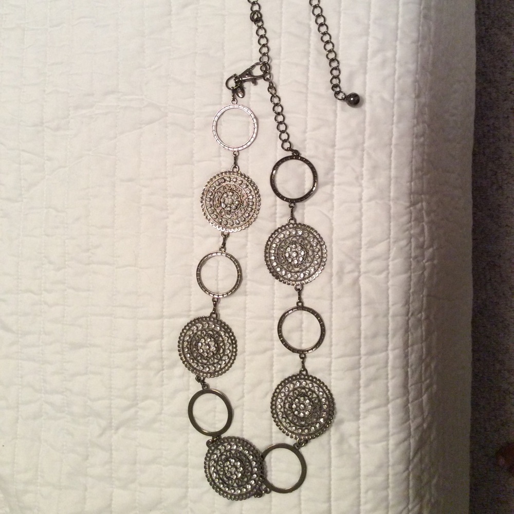 ♥️ Silver and rhinestone chain belt ♥️